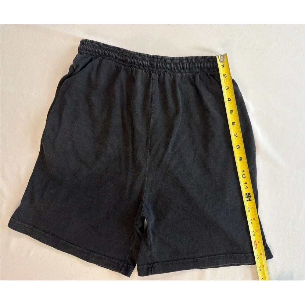 Vintage 90s Pro Spirit Washed Black Sweatshorts L USA Boxy Skate Lounge Gym